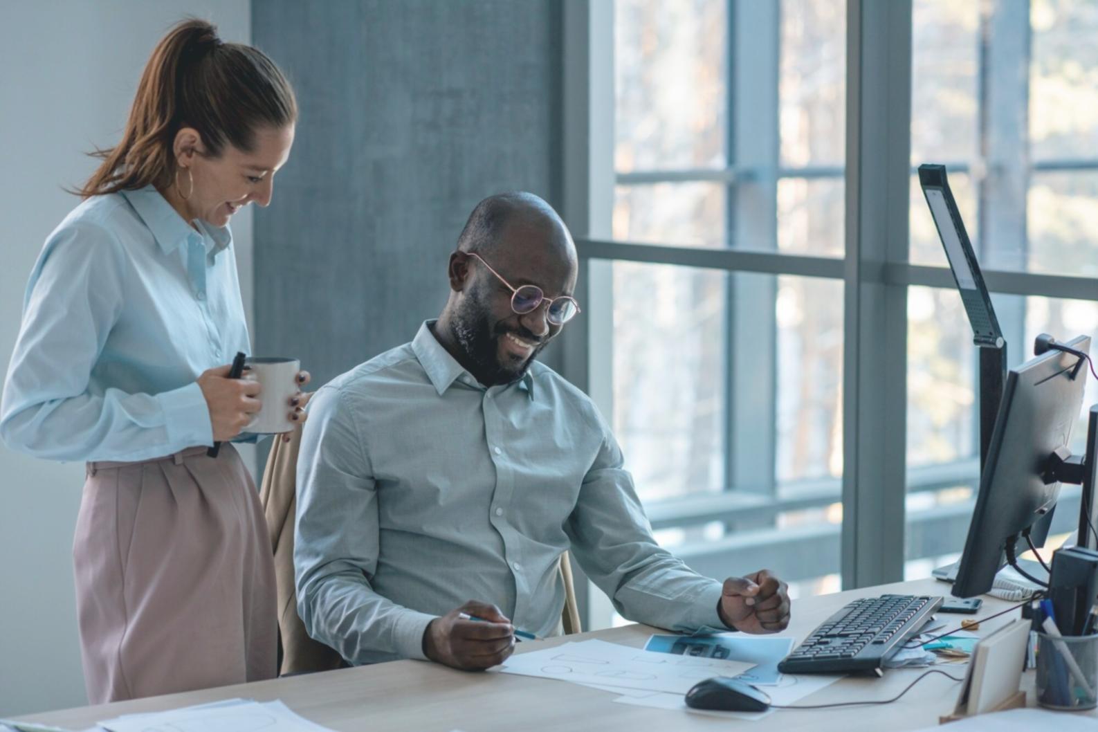 Budget planning materials spread on desk